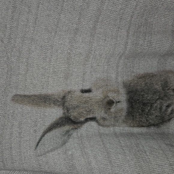 Gray Rabbit Print Sweater - Picture 2 of 2